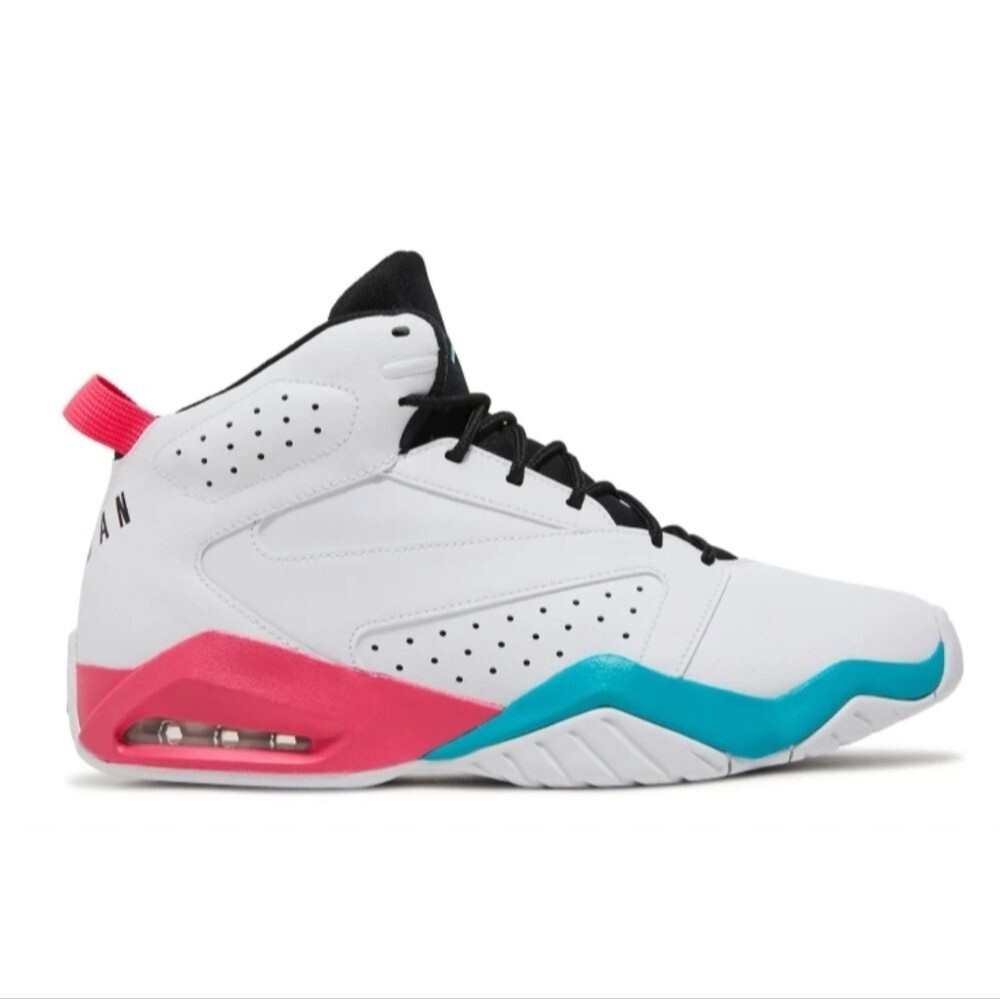 Nike Men's Air Jordan Lift Off White Pink Turbo Green Basketball Sneakers, 12